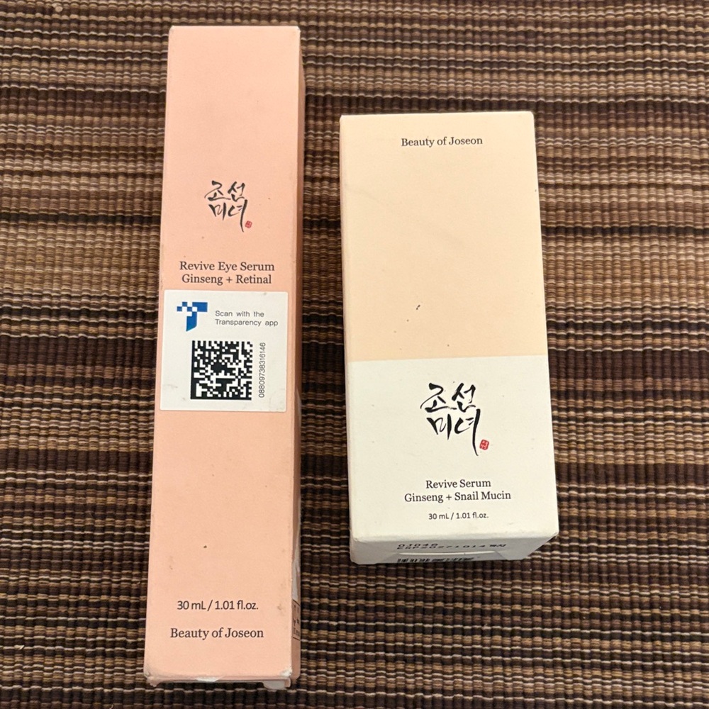 Beauty of Joseon Revive Eye Serum plus revive serum,‎ ginseng plus snail mucin